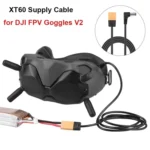 For DJI FPV Goggles V2 XT60 to DC Power Cable Stable Power Supply Connector