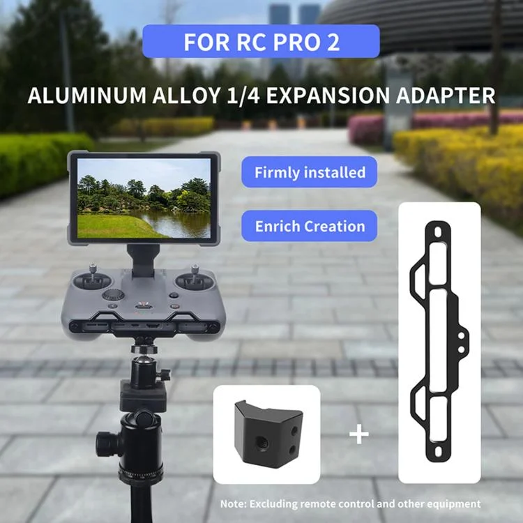 TBD06061206_B1.webp For DJI RC Pro 2 Aluminum Alloy 1/4-inch Tripod Adapter Mounting Bracket - Image 2