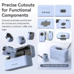 For DJI Mic Mini aMagisn MP01 Silicone Protective Case - Image 4