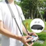 For DJI RC/RC 2/RC Pro/RC Plus Adjustable Soft Leather Neck Strap Dual-Hook Hands-Free Shoulder Belt