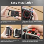 For Insta360 Ace Pro 2 / Ace Pro Flymile Xplorer Grip Kit Street Photography Handle Metal Cage Case - Image 12