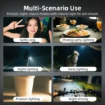 For DJI Action 5 Pro/ Action 4 Flymile 20 LEDs Magnetic Fill Light Rechargeable Video Light 3000K/4440K/8700K Adjustable - Image 11