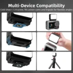 For DJI Action 5 Pro/ Action 4 Flymile 20 LEDs Magnetic Fill Light Rechargeable Video Light 3000K/4440K/8700K Adjustable - Image 7