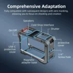 For DJI Action 5 Pro/Action 4/Action 3 Flymile Aluminum Alloy Camera Cage Protective Metal Frame - Image 3