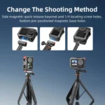 For DJI Action 5 Pro/Action 4/Action 3 Flymile Aluminum Alloy Camera Cage Protective Metal Frame - Image 9