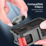 For DJI Action 5 Pro/Action 4/Action 3 Flymile Aluminum Alloy Camera Cage Protective Metal Frame - Image 10