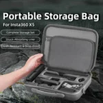 For Insta360 X5 Flymile All-in-One Storage Shoulder Bag Durable PU + Lycra Material Carrying Case - Image 2