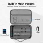 For Insta360 X5 Flymile All-in-One Storage Shoulder Bag Durable PU + Lycra Material Carrying Case - Image 4