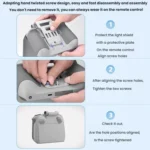 For DJI Mavic Air 2/Mavic 3 Pro BRDRC Remote Control Hood + Hanging Belt - Image 10