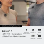 Original DJI Mic 3 (2 TX + 1 RX + Charging Case) + Mobile Phone Adapter (8 Pin) - Image 2