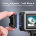 For DJI Osmo Action 5 Pro/Action 4/Action 3 Magnetic Quick Release Adapter with Cold Shoe Mount Base - Image 3