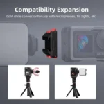 For DJI Osmo Action 5 Pro/Action 4/Action 3 Magnetic Quick Release Adapter with Cold Shoe Mount Base - Image 6