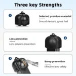 For Insta360 X5 Camera Flymile Lens Protective Cover Dustproof & Scratch-Resistant Anti-Fall Protector Cap - Image 3