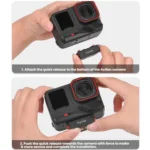 Magnetic Quick Release Base Mount For Insta360 X5/X4/X3/X2 & Ace Series 1/4 Inch Screw Universal Tripod Adapter - Image 10