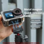 For DJI Osmo Action 5 Pro /4/3 Flymile Magnetic Quick Release Base With 1/4-inch Screw & 2-claw Interface - Image 3
