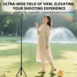 Extendable Selfie Stick Tripod For Action Cameras One-Button Quick Setup Monopod With Wide-Angle View - Image 2