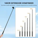 Extendable Selfie Stick Tripod For Action Cameras One-Button Quick Setup Monopod With Wide-Angle View - Image 4