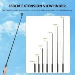 Extendable Selfie Stick Tripod For Action Cameras One-Button Quick Setup Monopod With Wide-Angle View - Image 5
