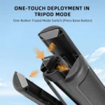 Extendable Selfie Stick Tripod For Action Cameras One-Button Quick Setup Monopod With Wide-Angle View - Image 7