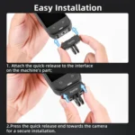 Flymile Plastic Magnetic Quick-Release Base For Insta360 Ace Pro 2/X5/X4/X3/X2/Ace Pro/Ace - Image 7