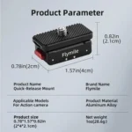 Flymile Magnetic Quick-Release Base 1/4 Inch Thread Foldable Extension Kit for Insta360 Ace Pro 2/Ace Pro/Ace/X5/X4/X3/X2 - Image 11