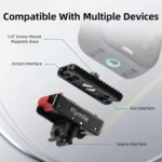 Flymile Magnetic Quick-Release Base 1/4 Inch Thread Foldable Extension Kit for Insta360 Ace Pro 2/Ace Pro/Ace/X5/X4/X3/X2 - Image 4
