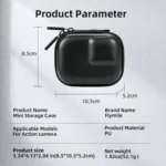 Flymile PU Mini Camera Case with Carabiner For Caged DJI Action 3/4/5 Pro/Insta360 Ace Pro 2/1/GoPro - Image 8