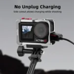 For DJI Osmo Action 5 Pro/4/3 Flymile Metal Protective Cage with Cold Shoe Mount - Image 5