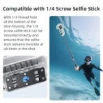 For Insta360 X5 AMagisn 60m/196ft Diving Case Quick-Release Full Invisible Waterproof Underwater Housing - Image 5