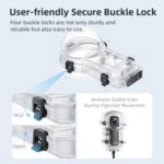 For Insta360 X5 AMagisn 60m/196ft Diving Case Quick-Release Full Invisible Waterproof Underwater Housing - Image 9