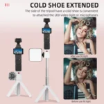 Flymile 15.8-30.8cm Tripod Selfie Stick for Action Cameras With 360-degree Adjustable Ball Head & Cold Shoe - Image 5