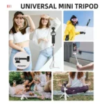 Flymile 15.8-30.8cm Tripod Selfie Stick for Action Cameras With 360-degree Adjustable Ball Head & Cold Shoe - Image 9