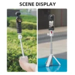 Flymile 15.8-30.8cm Tripod Selfie Stick for Action Cameras With 360-degree Adjustable Ball Head & Cold Shoe - Image 10