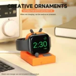 For Apple Watch Desktop Stand Silicone Base, Without Charger - Image 5