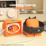 For Apple Watch Desktop Stand Silicone Base, Without Charger - Image 7