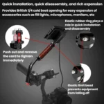 Gimbal Wooden Handle Chute Snail Gimbal Side Handle Grip,For DJI RS 4 Mini / 4 PRO / 3 / 3 Mini / 3 PRO / 2 - Image 3