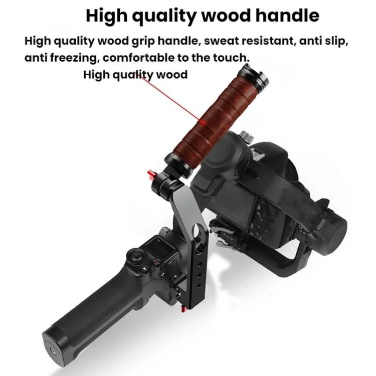 TBD06061989_B4.webp Gimbal Wooden Handle Chute Snail Gimbal Side Handle Grip,For DJI RS 4 Mini / 4 PRO / 3 / 3 Mini / 3 PRO / 2 - Image 5