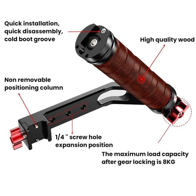 TBD06061989_B6.webp Gimbal Wooden Handle Chute Snail Gimbal Side Handle Grip,For DJI RS 4 Mini / 4 PRO / 3 / 3 Mini / 3 PRO / 2 - Image 7