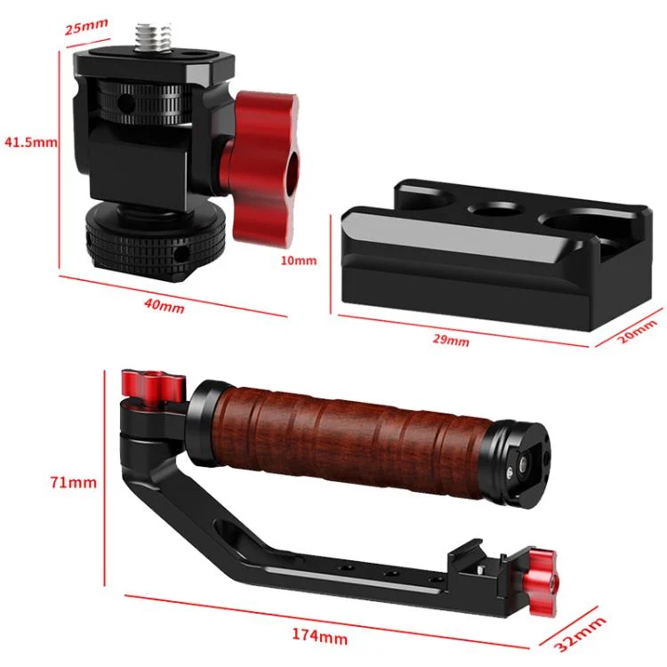 TBD06061989_B7.webp Gimbal Wooden Handle Chute Snail Gimbal Side Handle Grip,For DJI RS 4 Mini / 4 PRO / 3 / 3 Mini / 3 PRO / 2 - Image 8