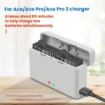For Insta360 Ace Pro 2/Ace Pro/Ace YX Dual-Slot Fast Charger Battery Charging Station - Image 2
