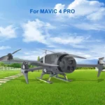For DJI Mavic 4 Pro Drone YX  Foldable Heightening Landing Gear with Reflective Strips - Image 2