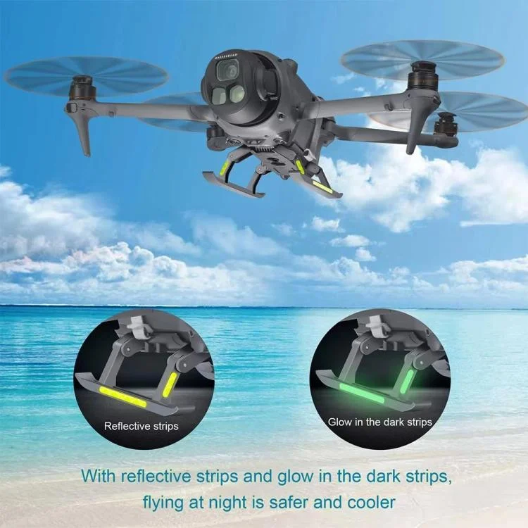 TBD06062124_B3.webp For DJI Mavic 4 Pro Drone YX  Foldable Heightening Landing Gear with Reflective Strips - Image 4