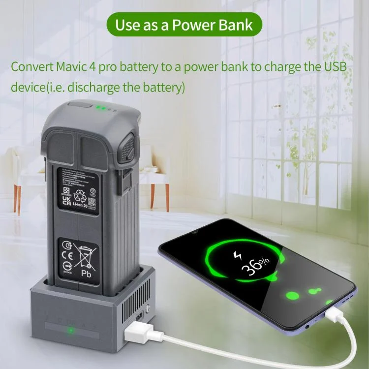 TBD06062130_B3.webp For DJI Mavic 4 Pro Drone YX Fast Charger Charging Station Battery Health Management - Image 4