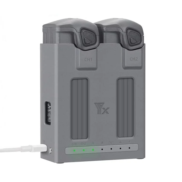 For DJI Mavic 4 Pro YX Dual-Channel Charger Battery Manager Simultaneous Charging Station