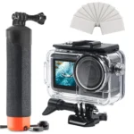 For DJI Action 5 Pro/4/3 Waterproof Diving Case with Buoyancy Float Stick Kit Includes Anti-Fog Inserts, Mounting Base - Image 2