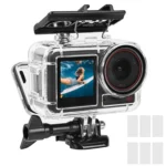 For DJI Action 5 Pro/4/3 Waterproof Diving Case with Buoyancy Float Stick Kit Includes Anti-Fog Inserts, Mounting Base - Image 3