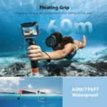 For DJI Action 5 Pro/4/3 Waterproof Diving Case with Buoyancy Float Stick Kit Includes Anti-Fog Inserts, Mounting Base - Image 6