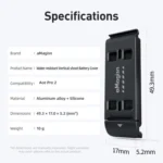 For Insta360 Ace Pro 2 aMagisn Water-resistant Vertical Shooting Battery Side Cover Compatible with Quick-Release Adapters - Image 11