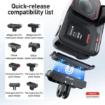 For Insta360 Ace Pro 2 aMagisn Water-resistant Vertical Shooting Battery Side Cover Compatible with Quick-Release Adapters - Image 9