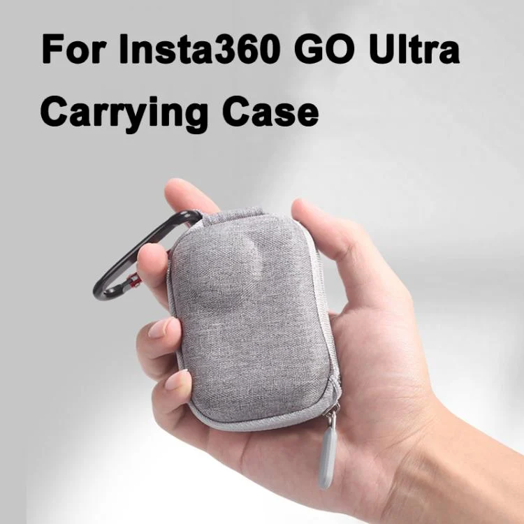 TBD06062371_B1.webp For Insta360 GO Ultra Carrying Case Shockproof EVA Portable Travel Storage Bag With Carabiner Clip - Image 2
